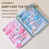 10PCS/Set Baby Health Care Kit Kids Nail Hair Health Care Thermometer Grooming Brush Clipper Teether Toothbrush Baby Essentials