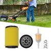 Clamps Air Filter Fuel Filter Lawn Mower Parts 1 Set