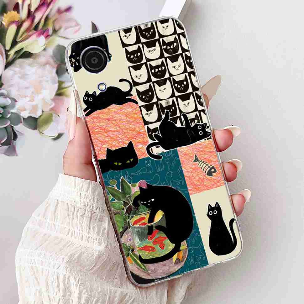 For Samsung A03Core Case Soft Silicone Cute Heart Painted Cover Case For Samsung Galaxy A03 Core SM-A032F TPU Fundas Capa
