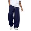 Men's Solid Color Loose Wide Leg Sweatpants Men's Casual Fashion Sweatpants