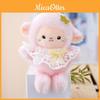 Plush Sheep Keychain With Flower Dress For Gift And Bag Decor