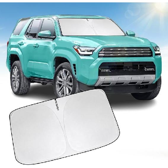 Front Windshield Sun Shade Windshield Cover Compatible With Toyota 4Runner 2010-2025, Sun Visor Protector Blocks UV Rays Sunshade For 4Runner