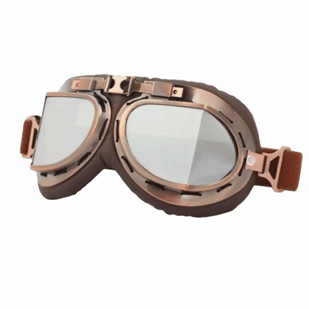 Okulary Pilotki Retro Ochrona UV Wiatroszczelne Okulary do Terenu Okulary Motocyklowe Sporty na Świeżym Powietrzu