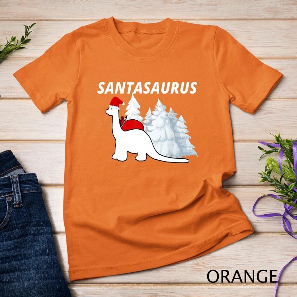 Santa Saurus Sauropods Xmas Christmas Ugly T-Shirt Unisex T-shirt 6 M