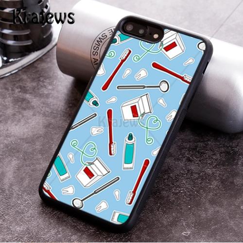 Krajews Dentist Tooth Dental Hygienist Phone Cases For iPhone 17 Air 16 15 14 Plus 11 12 13 Pro Max Cover Coque