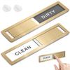 1 Pc Dishwasher Magnet Clean Dirty Sign Premium Stainless Steel Dishwasher Clean/Dirty Magnets with Sticker Adhesive for Home