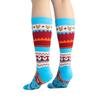 Festive Cotton Terry Cloth Mid-Calf Socks for Men & Women - Trendy Cartoon Designs