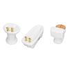 3Pcs Dollhouse Miniature Bathroom Set Ceramic Simulation Bathtub Toilet Sink 1/24 Dollhouse