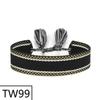 Customizable Handmade Bohemian Tassel Bracelet with Embroidered Logo - European & American Ethnic Friendship Style