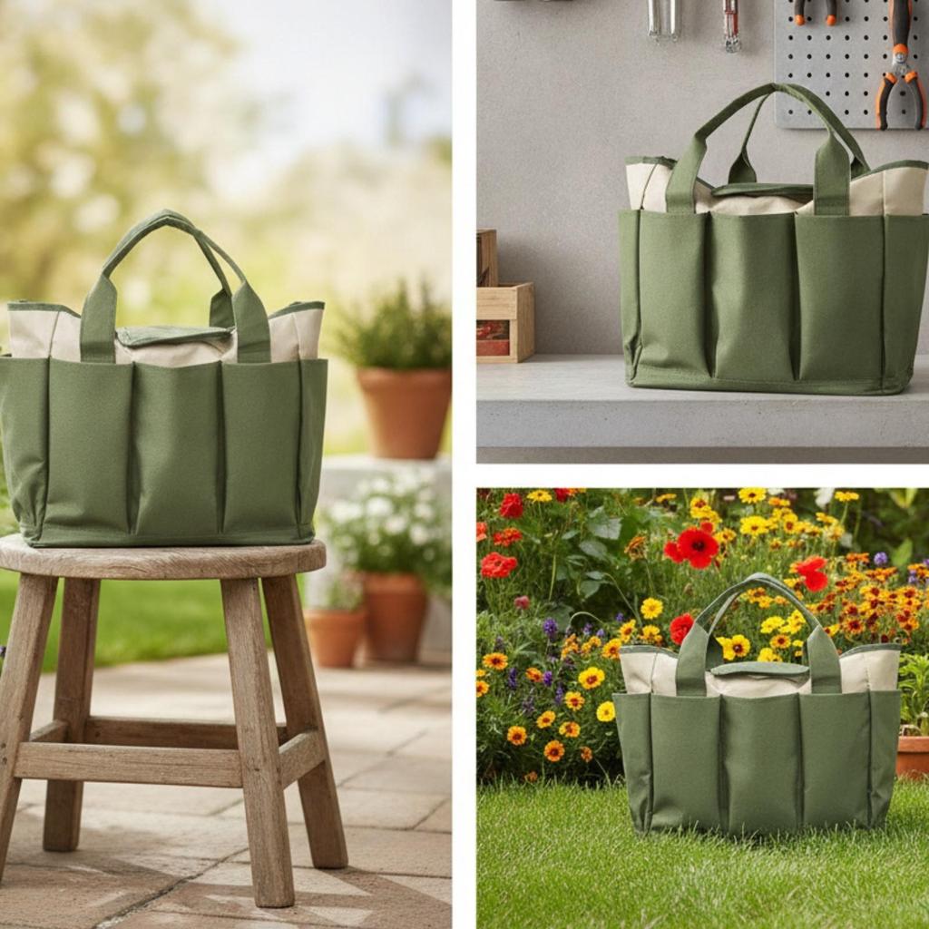 Garden Tool Bag Heavy Duty Storage Waterproof for Yard Work