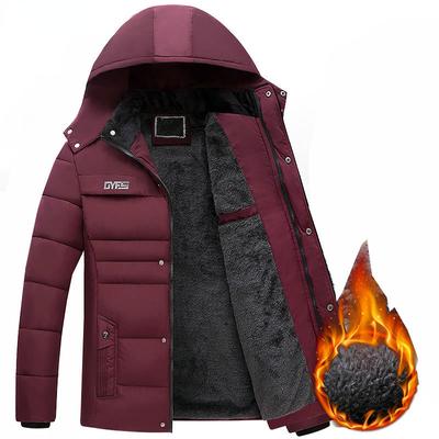 Parka hommes manteaux veste d'hiver hommes épaissir à capuche imperméable vêtements d'extérieur manteau chaud vêtements des pères décontracté hommes pardessus cadeaux