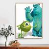 5D Diy Diamond Painting Big-eyed Boy and Green Bear Full Drill Rhinestones Mosaic Embroidery Handmade Products Home Decor Gift