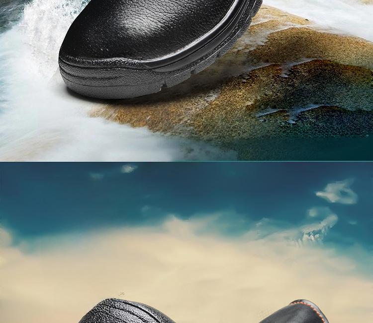 Steel Toe Cap Black Work Boots: Anti-Smash & Puncture-Resistant Safety Shoes