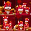 Horse Year Lucky Mascot Plush Toy With Soft Short Plush For Lunar New Year Gifts