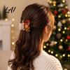 Fashionable Hair Jewelry for Winter Outfits Clip Cute Claw Christmas Cartoon Holiday Clip Women Non-slip