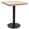 Day and Night - Day and Night Light Brown MDF Bistro Table 60x60 Cm
