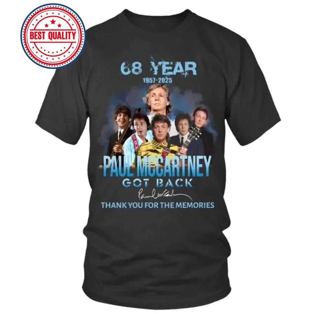 Paul Mccartney Merch Tour 2025 Anniversary Vintage T-Shirt XL