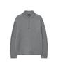 IOLO Cable Mock Neck Half Zip-Up_Gray