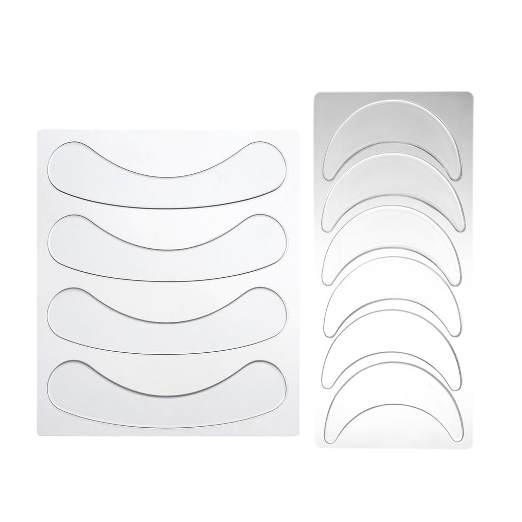 10pcs/set Reusable Silicone Wrinkle Removal Sticker Face Nasolabial Folds Around Lips Under Eyes Wrinkle Remover Invisible Patches
