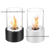 Portable Round Ethanol Fireplace: Small Indoor Tabletop Fire Stove for Bar Atmosphere