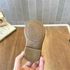 Scarpe Primi Passi in Pelle Stile Britannico Unisex per Bambini con Suola in Gomma