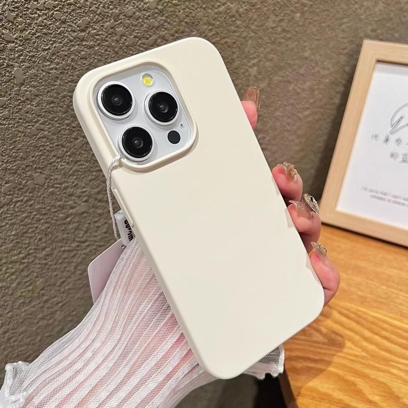 

Облачное ощущение Жидкий силикон Подходит для чехла для мобильного телефона Apple 16promax IPhone 15 Ультратонкий Не желтеет Однотонный Предотвращает падения iPhone12promax