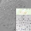 1 pièce Autocollant Ongles Toile d'Araignée 5D Croix Argent Blanc Noir Paillettes Strass Transparent Rose Auto-Adhésif Autocollant Nail Art