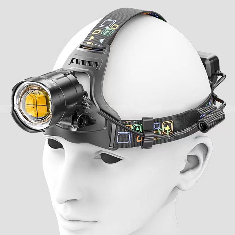 Ultra-Powerful Waterproof P70 Headlamp with Mobile Charging for Outdoor, Hiking, Construction