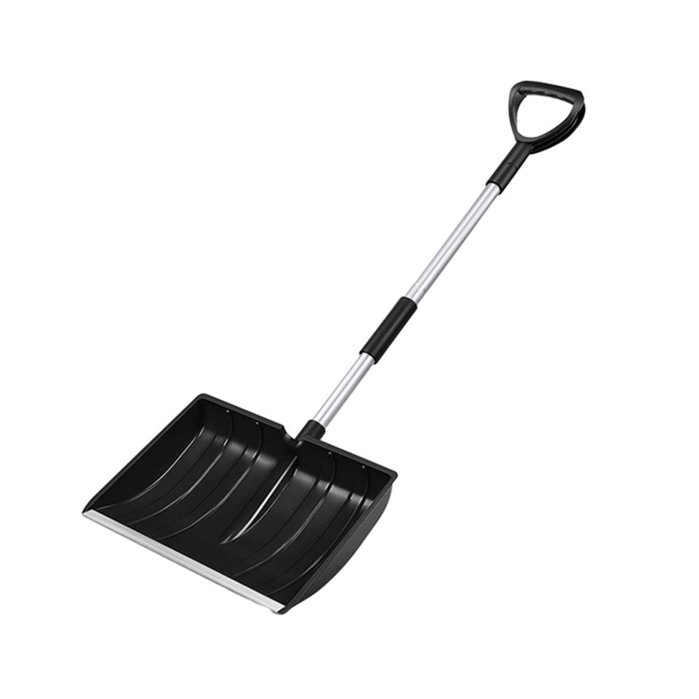 Ergonomic Snow Shovel Snow Removal Cleaning Shovel Outdoor Ice Pusher For Sidewalk Balcony Stair Garden Backyard Garage Outdoor чёрный