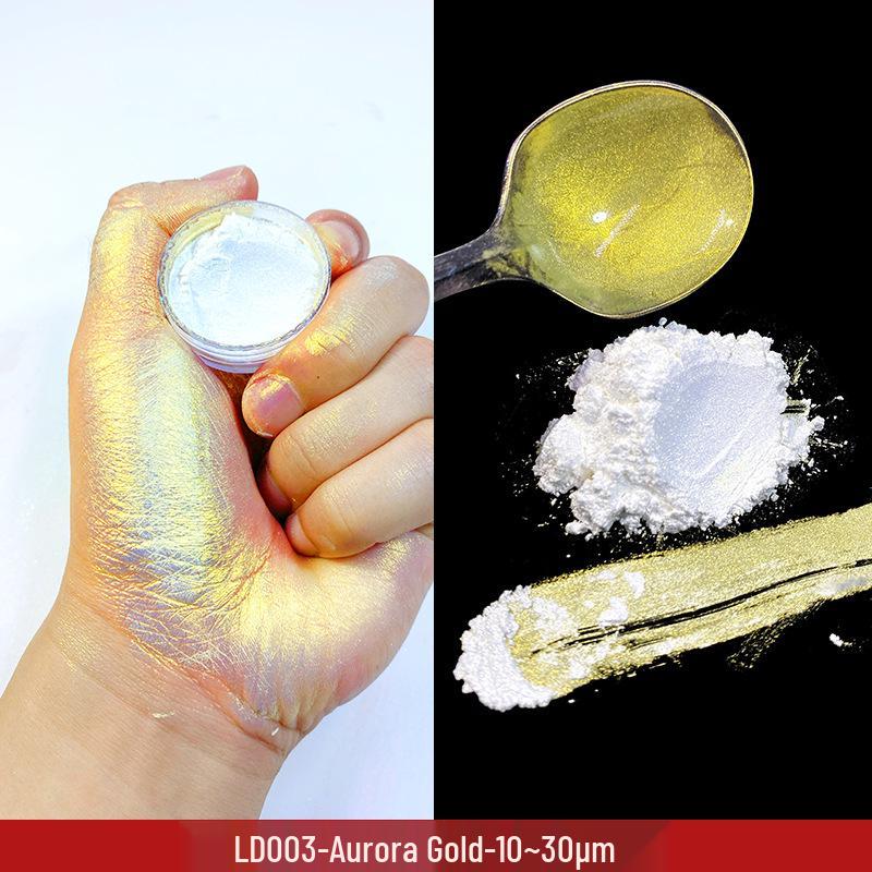 Iridescent Aurora Cosmetic Grade Mica Powder for Glitter Eyeshadow & Bath Soap, 10g