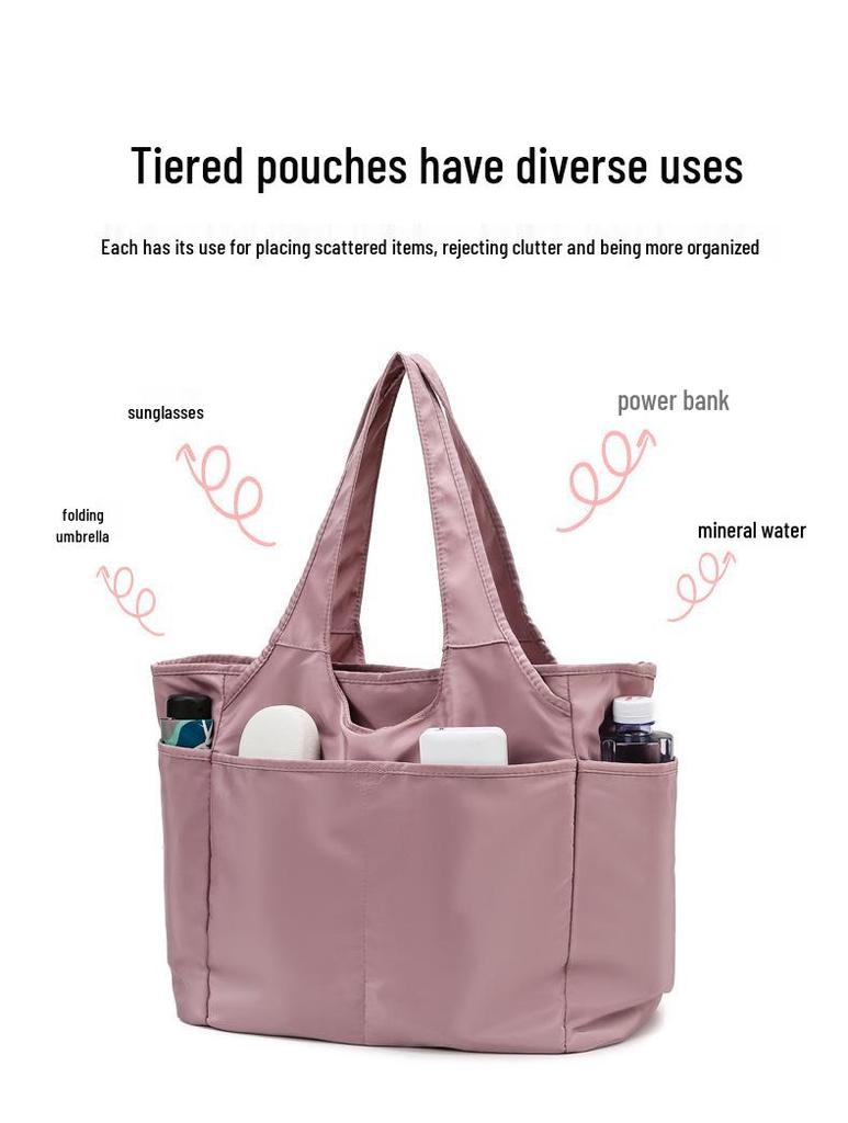 2025 Trendy Women's Multi-Pocket Oxford Cloth Handbag - Large Capacity Nylon Shoulder Casual Dance Bag