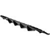 Rear Diffuser Compatible with 20152025 Chrysler 300 Shark Fin Style Matte Black PP Lower Valance Bumper Lip for Enhanced Aerody