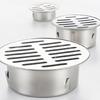 2pcs Modern Round Shower Floor Drain with Middle Drainages and Hair Trap Features Easy Maintenance and Easy Installion