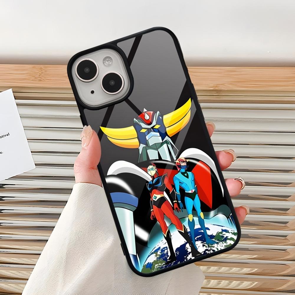 UFO ROBO GRENDIZER GOLDORAK Phone Case For Iphone 15 Pro Max 14 12 11 13 Mini 16 8 7 Plus X Xs XR PC+TPU Back Cover