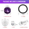 Bumper Trunk Quick Release Front Rear Bumper Fastener Kit (Purple)
