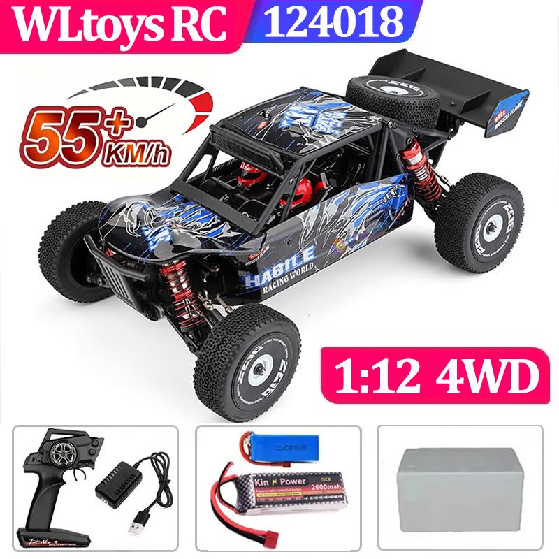 75 KM/H WLtoys 124016 124017 60 KM/H 144001 Rc Electric 4wd Battery High Speed Atv Remote Control Drift Rc Cars for Adults Toys