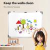 Wall-Mounted Double-Sided Magnetic Aluminum Whiteboard With Two Magnets And Whiteboard Marker With Eraser For Teaching Learning