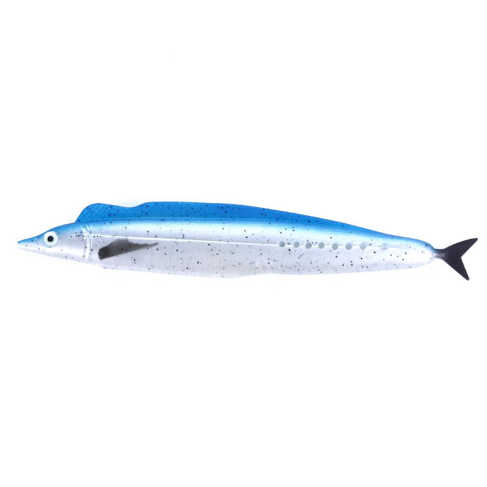 Hengjia Fishing Tackle Ribbonfish Deep Sea Large Bait Open Soft Bait 32CM 72G Fishing Lures (as the picture,32cm&72g)