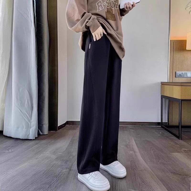 Maternity Pants Wear Wide-leg Narrow Version Loose Leisure Sports Versatile Fashion Support Spring Autumn and Winter Trousers Banana Trousers Women