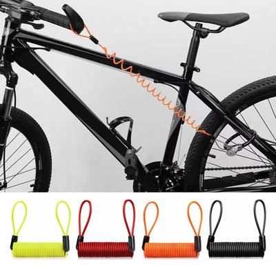 Waterproof Lock Anti-Theft Rope PVC+Steel Wire Disc Lock Spring Cable  Vehicle