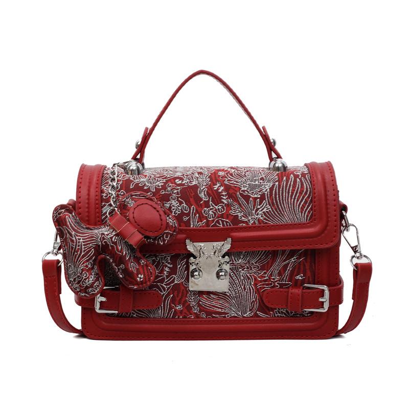 

Сумки, женские сумки-мессенджеры, летние новые наплечные сумки, замки, нишевые женские сумки высокого класса, маленькие квадратные сумки. one size fits all