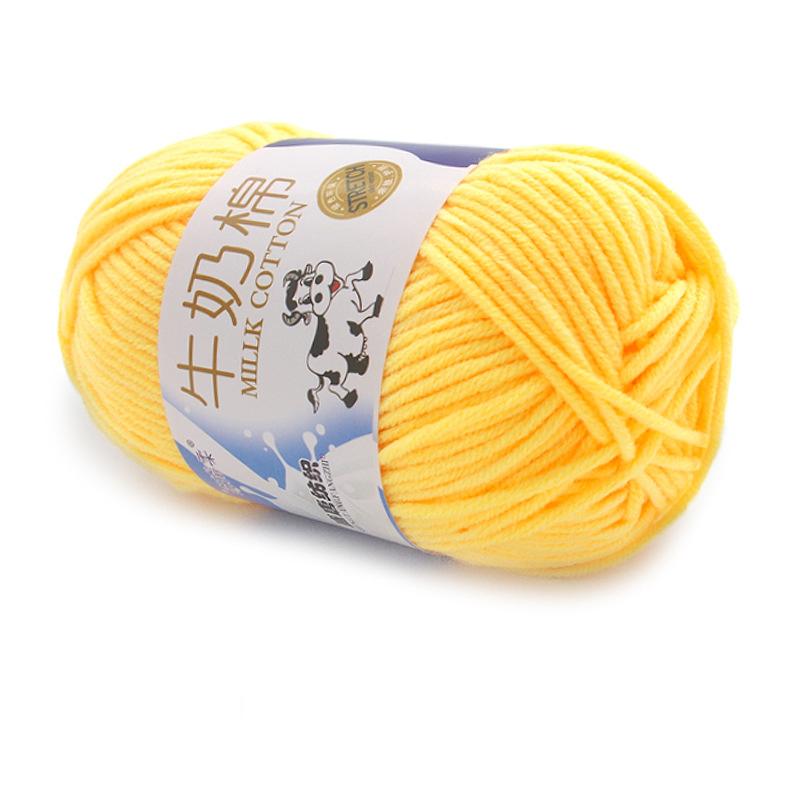 1Pc 50g Crocheting Milk Cotton Yarn Hand Knitting Sweater Blanket Hat Threads Crochet Amigurumi Bag Line 95m