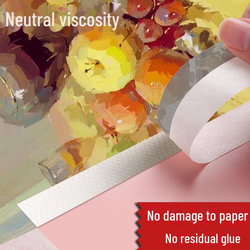 Kunststudent Abdeckband: Spezielles Japanpapier zum Malen, Nahtdekoration, Spritzlackieren, Geringe Haftung, Handgerissen.