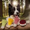Dog Treat Toy Fun Badminton Shape Bouncing Teether With Bell Dog Food Toy For Travel Pool Park Yard Bedroom Garden Indoor