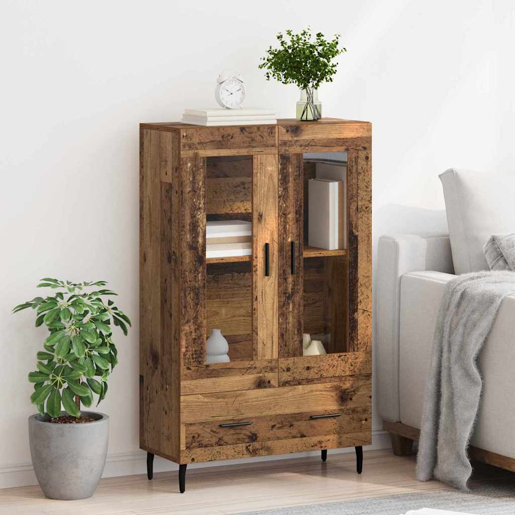 Highboard Reclaimed Wood 69.5 X 31 X 115 Cm Particleboard