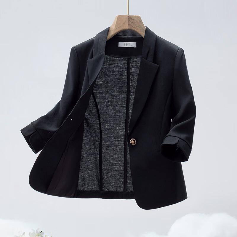 Women's Summer Thin Linen Blend Short Blazer