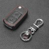jingyuqin 2 Btns Remote Leather Car-Styling Key Cover Case For VW VOLKSWAGEN MK4 Seat Altea Alhambra Ibiza Transporter Polo GOLF