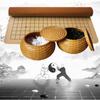 Portable Weiqi Go Game Foldable Leather Chessboard Resin Chessmen Gomoku Board Tabletop Battle Family Entertainment Games Toys