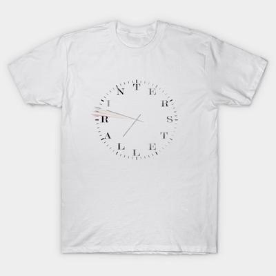 T-Shirt Damen Interstellar Watch Schwarz Harajuku Print Kawaii T-Shirt Sommer Kurzarm Damen T-Shirt Top Tee