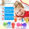 8 Piece Set of Silicone Soft Sensory Fidget Toys with Texture Suction Cups Squishy Stress Relief Toys Activities Gift